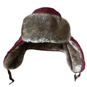 Original Penguin Trapper Hat Faux Fur Cabincore Ski Lodge Winter Streetwear L/XL